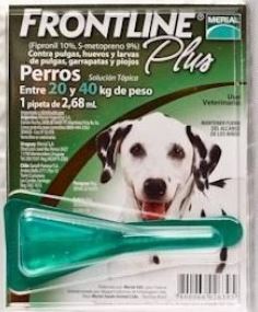 Fronline Plus Pipeta para perros entre 20 y 40 Kgs.